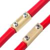 5Pcs Brass Terminal Block With Heat Shrink Tubing High Current Waterproof Quick Terminal Block Pressure Free Fast Connector