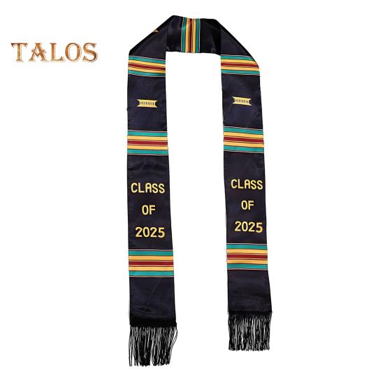 

Выпускной бал Kente 2025 года. Отпразднуйте культуру с африканской выпускной лентой для чернокожих мужчин и женщин чёрный