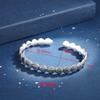 Buyee 925 Sterling Silver Couples Jewelry Sets Shell Shape Simple Open Bangle Ring for Woman Man Fashion Fine Jewelry Circle