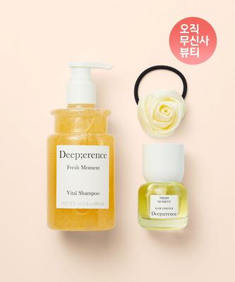 [Fresh Moment Line] Perfume Hair Shampoo 300ml + Perfume Hair Essence 30ml + Rose Hair Tie