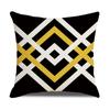 New Yellow Geometric Nordic Ins Style Sofa Pillow Cover Cushion Cover New Home Soft Decoration