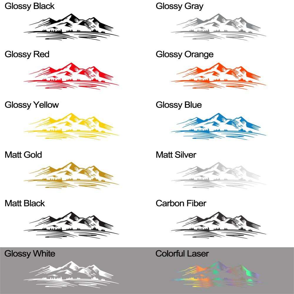 Graphics Tree Mountain Decal Car Forest Sticker Auto For Van SUV RV Camper Motorhome DIY Vinyl Decor Cover Tuning Accessories