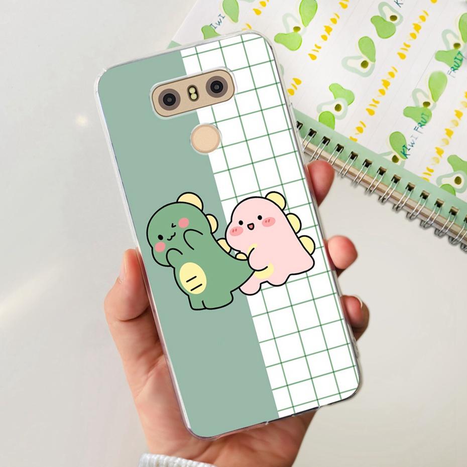 Case For LG Q6 Plus H870 H871 G600L G600K G600S Cute Flower Cat Pattern Soft Silicone TPU Phone Cases For LG G6 G 6 G6plus