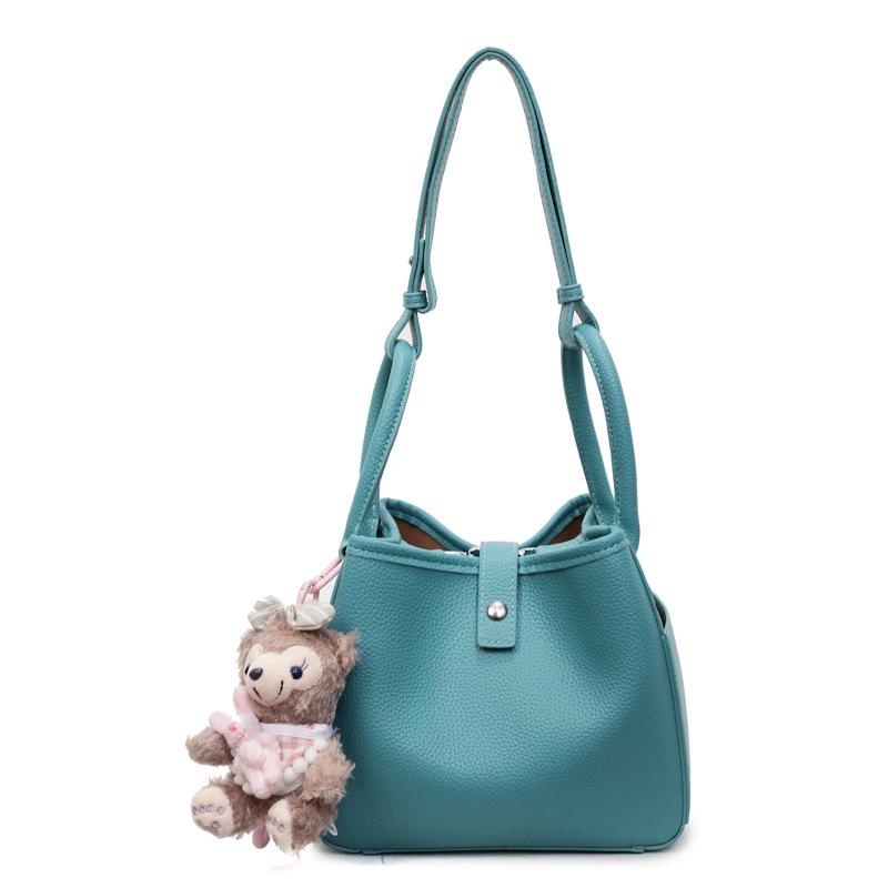 New Versatile Small Square Bag Women's Bag Shoulder Bag Solid Color Messenger Bag