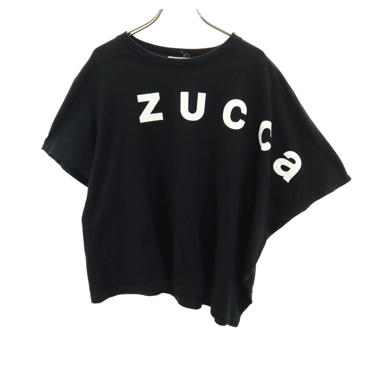 

ZUCCa сделано в Японии Асимметричная футболка с коротким рукавом M черный Женская Б/У