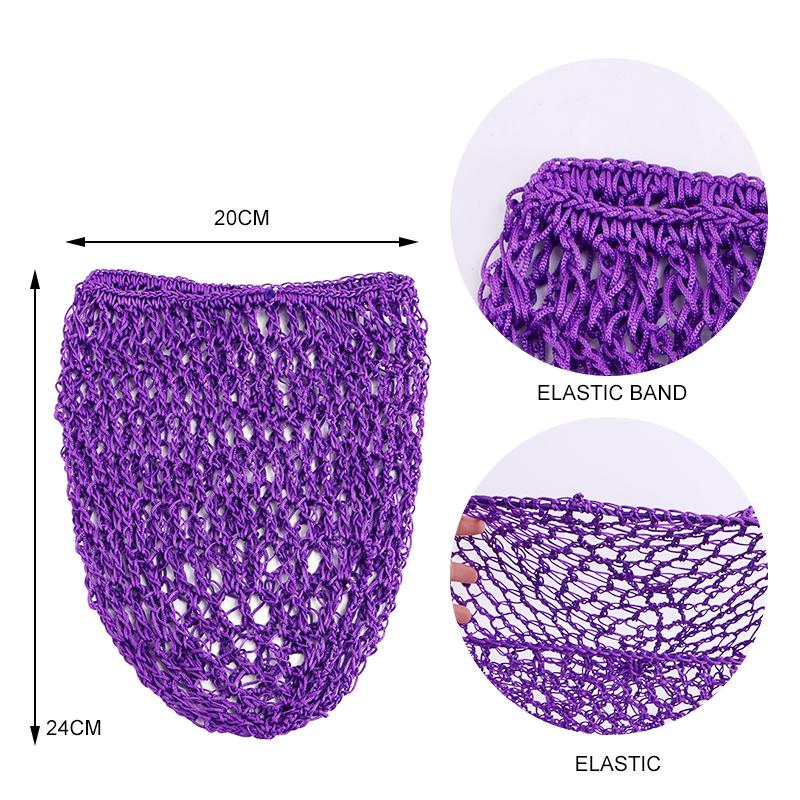 New Women's Handmade Crochet Hairnet Snood Cap Elastic Band Mesh Head Cover Hair Net Wrap Nylon Sleeping Caps Beauty Hair Net