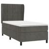 VidaXL Divan Bed and Mattress Dark Grey 90x190 Cm Velvet - Model 3129184
