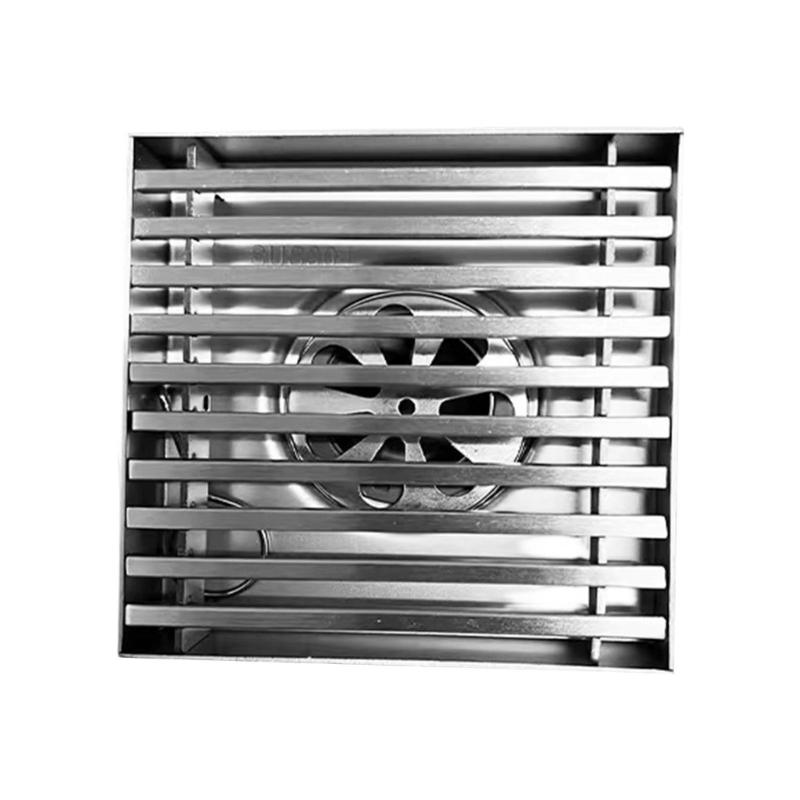 

Deodorant Stainless Steel Floor Drain Double Filter Anti Clog Drain Cover for Bathroom Kitchen Laundry Easy to Install