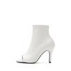 Talons fins SsimeEZ à bout ouvert et cheville fine (blanc)