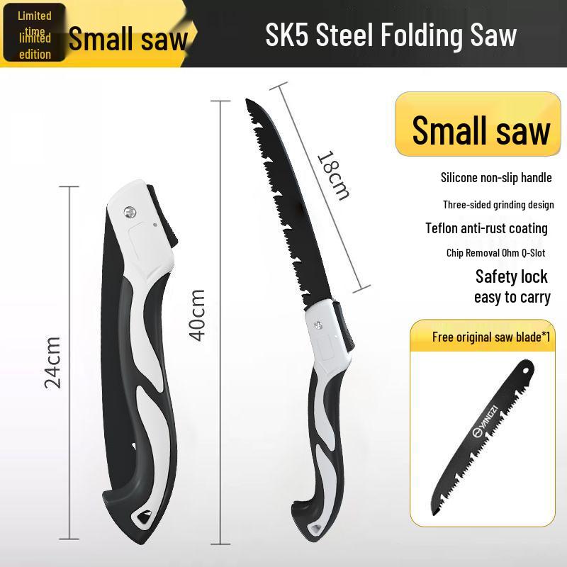Складная стальная ручная пила для обрезки деревьев и деревообработки