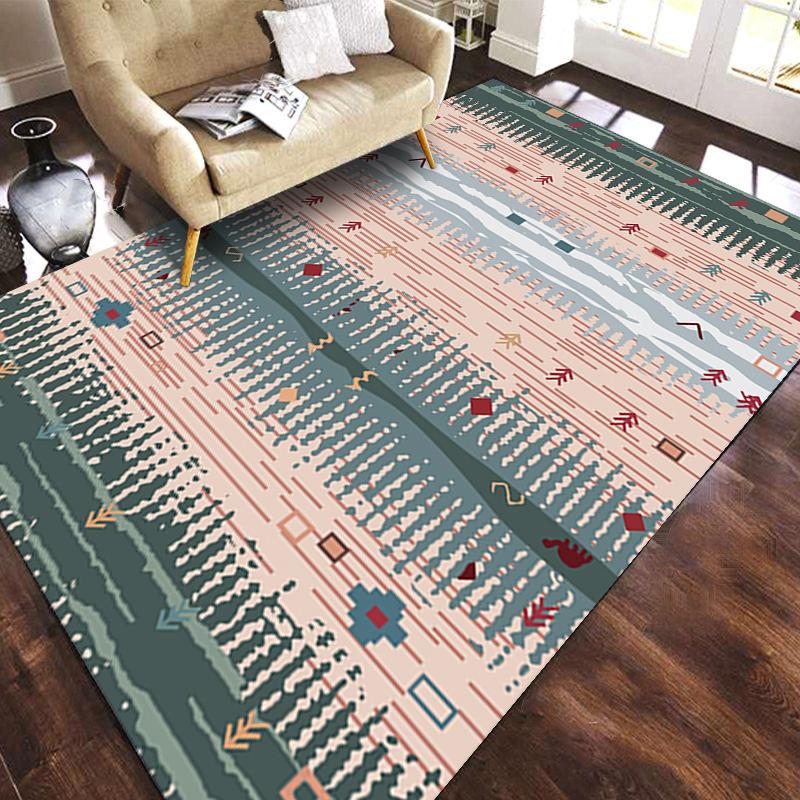 Retro Classic Living Room Anti-dirt Carpet, Home Sofa Carpet, Bedroom Floor Mat, Study Coffee Table Carpet