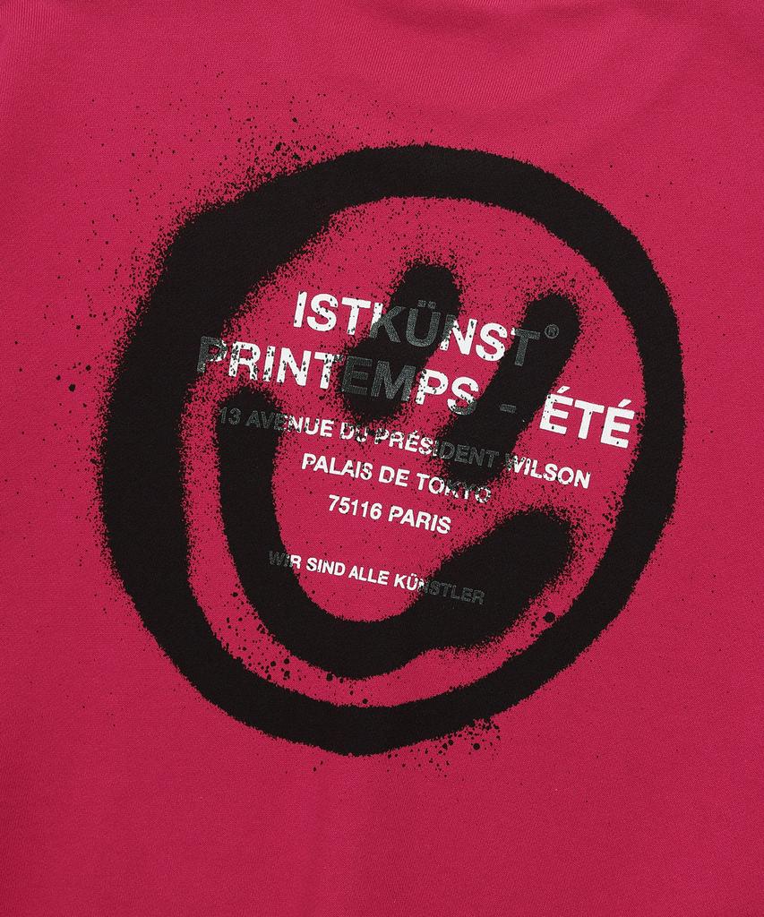 ISTKUNST Logo&Smiley Sweatshirts_Pink(Ik2Dsmm440A)