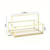 Metal Vintage Clear Golden Edge Holder Professional Business Card Organizer  Businessmen
