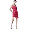 Gatsby Plus Size Dress Beaded Tassel Collar Suspender Evening Dress Vintage Sequin Dress Latin Dance