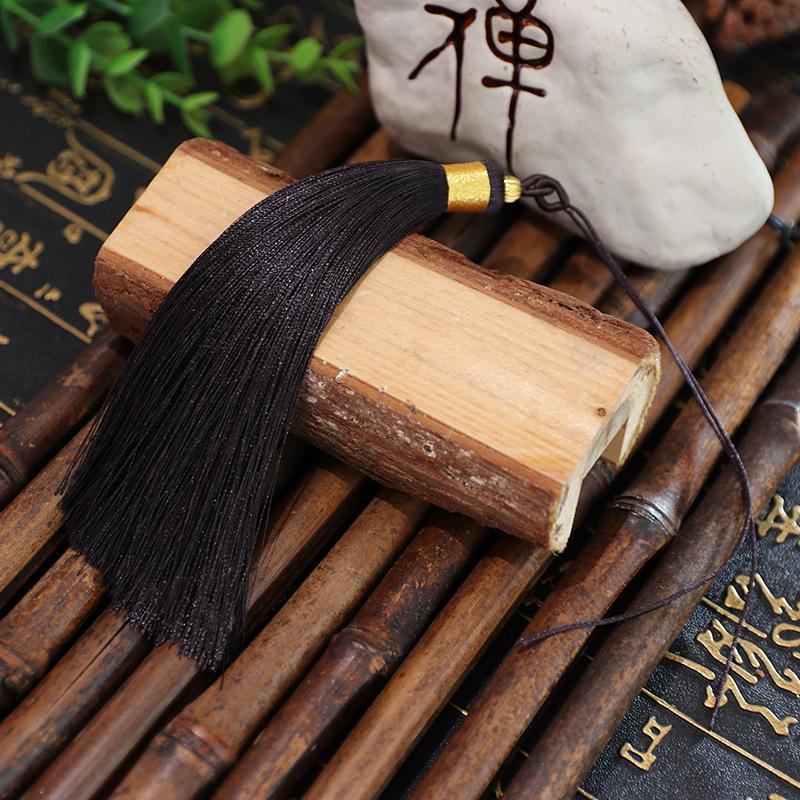 Tassel 13Cm Double Pull Circle Around Gold Thread Tassel, Polyester Tassel Ears, Fan Pendant Pendant Tassel Accessories, Tassel