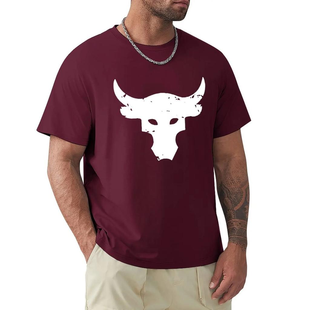 Dwayne Johnson Brahma Bull Tattoo Black T Shirt Cartoon T Shirt Men Unisex New Fashion Tshirt Free Shipping Funny Tops
