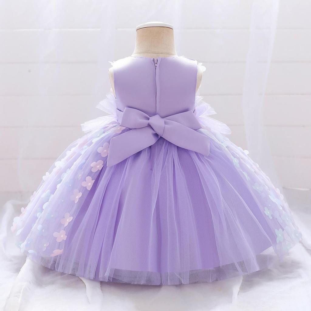 Blumenmädchen Baby Hochzeitskleid Feenblüten Kinderkleidung Mädchen Partykleid Kinderkleidung Ausgefallenes Teenager-Mädchenkleid 0 1 2 3 Jahre