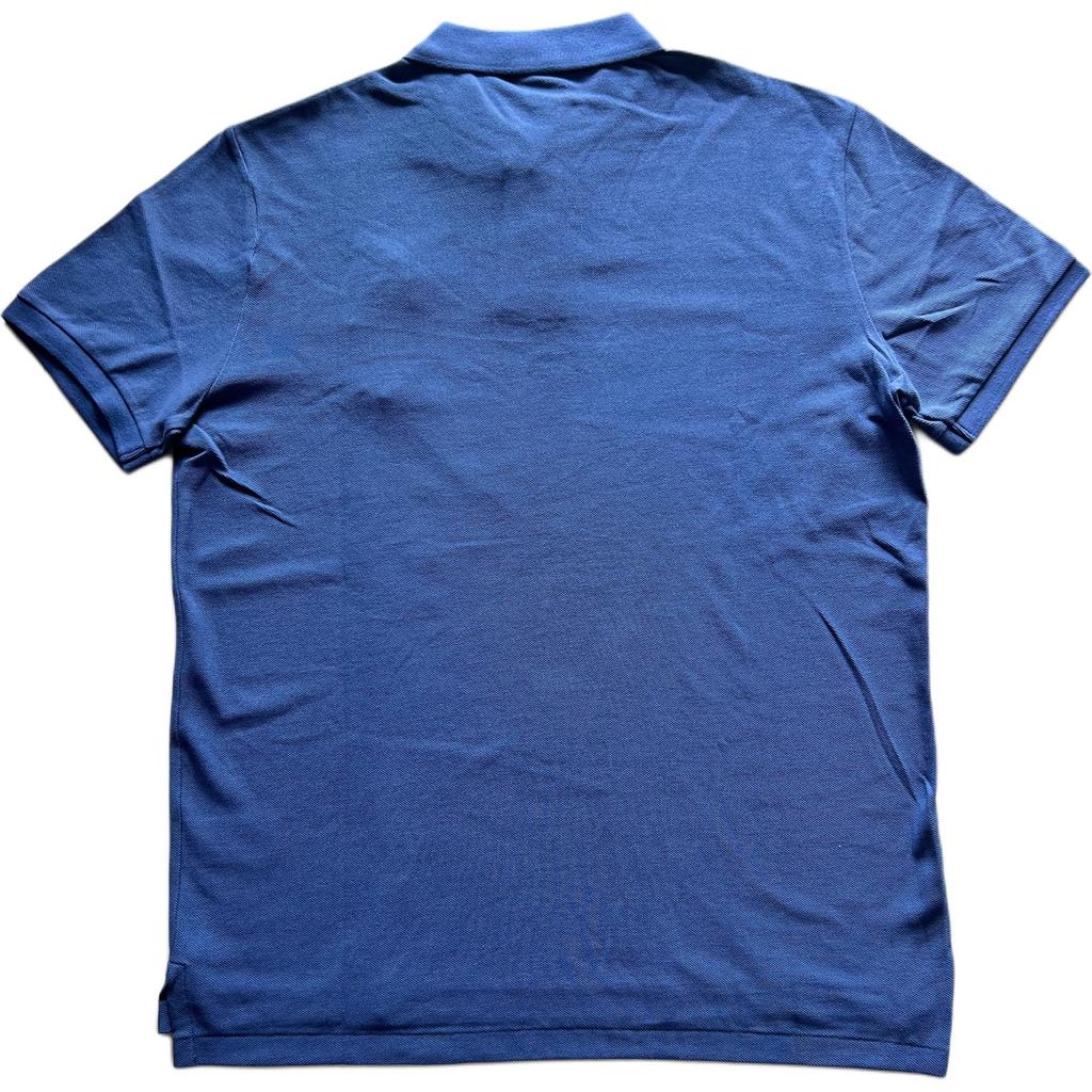 Polo Ralph Lauren Solid Color Big Pony Logo Embroidered Short Sleeve Polo Shirt Men tops Royal-Blue 710697457-066