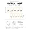Black Smudging Fake Nails with Star Printed Chip-Proof Smudge-Proof Fake Nails for Fingernail DIY Decoration