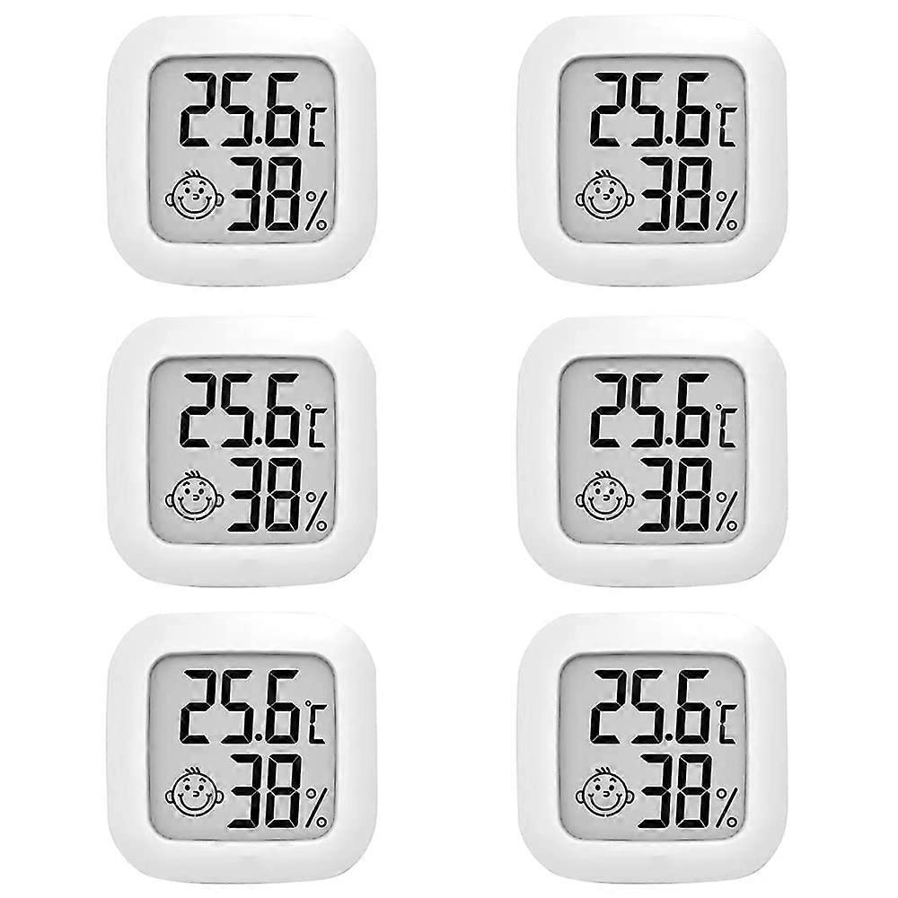 4 PCS LCD Digital Hygrometer Thermometer, Thermometer room temperature, Indoor Hygrometer Thermometer