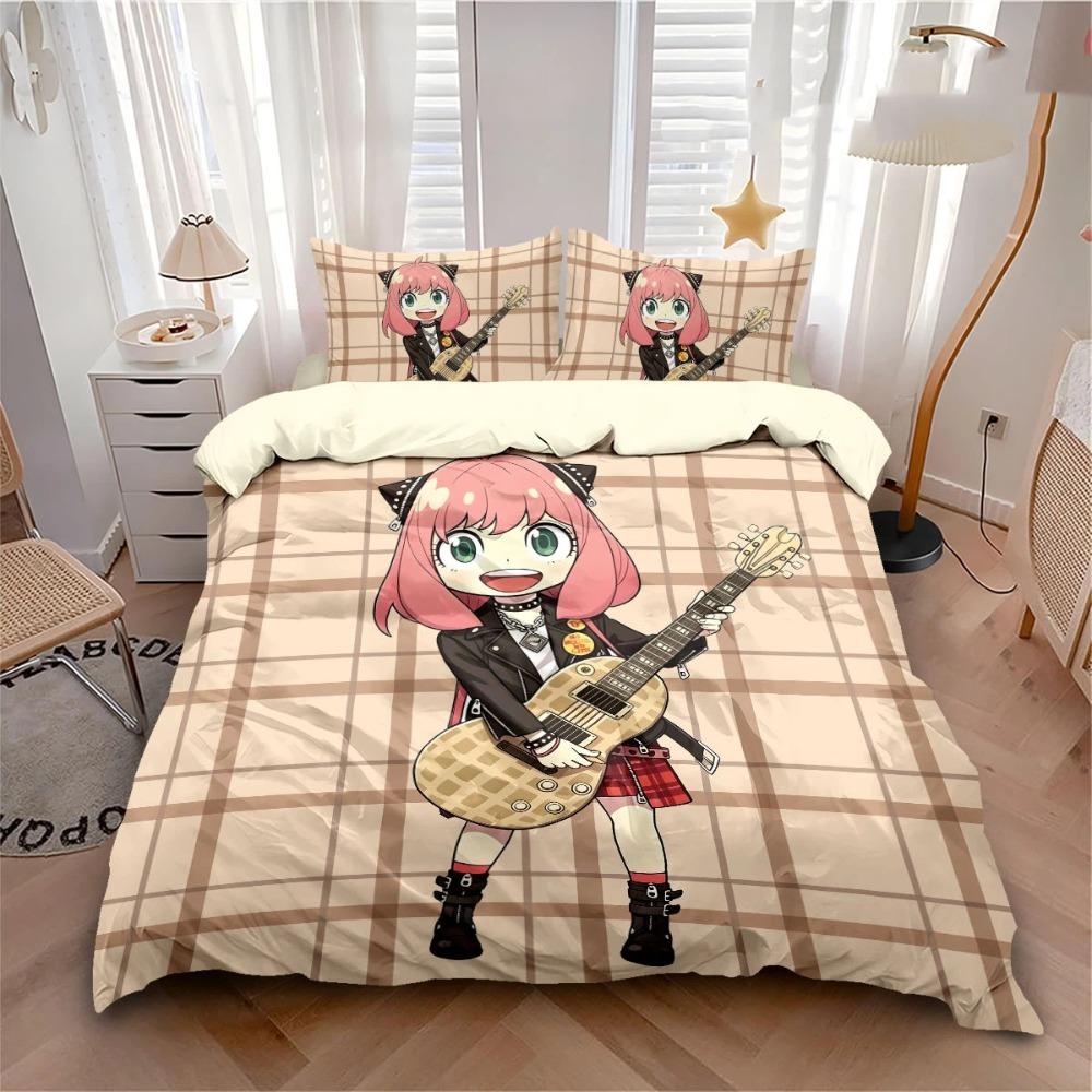Anya Duvet Cover pillowcase Bedroom Decoration Children Gift adult Single Double bed Large SizeZip Duvet Cover