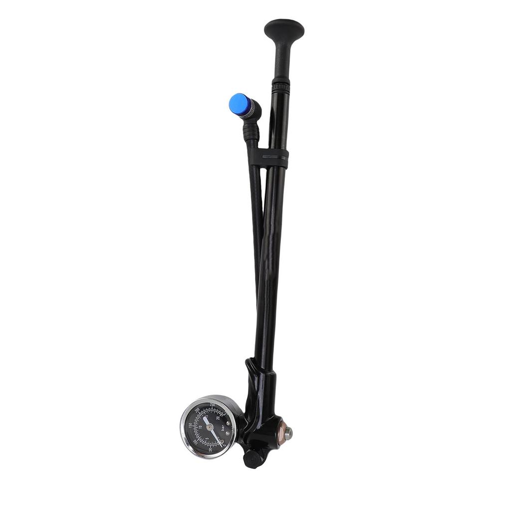 Bike Shock Pump 300PSI Aluminum Alloy Front Fork and Rr Suspension   Pump with Pressure Meter