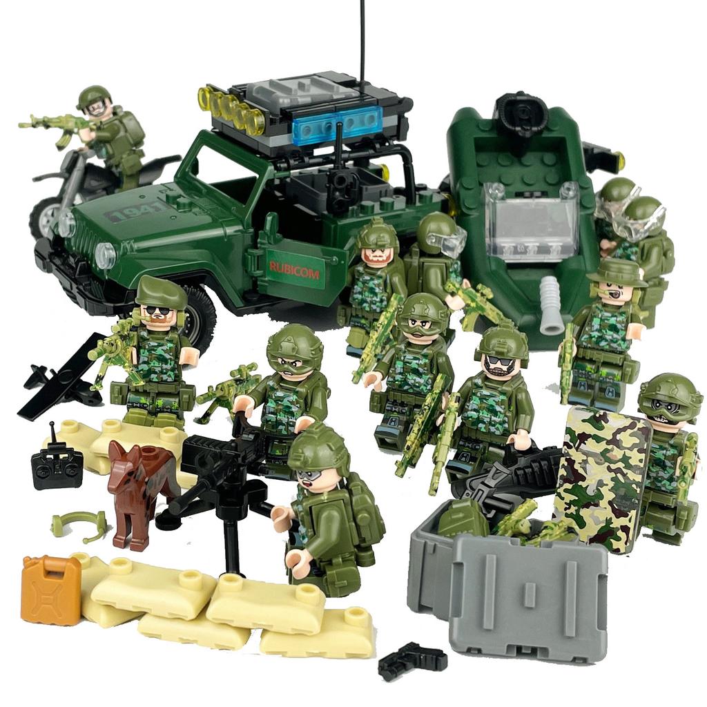 48 Children'S Small Particle Building Block Toys Motorcycle Weapon Accessories Military Minifigures