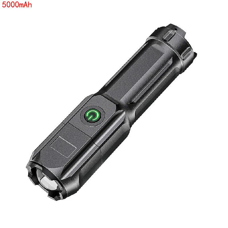 Light Super  Zoom Waterproof LED Flashlight Rechargeable Fishing Hunting Wild Camping Lumens Tactical Flashlight Retractable