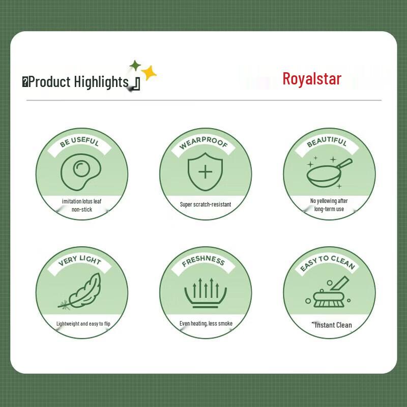 Royalstar Refined Iron Non-stick Wok