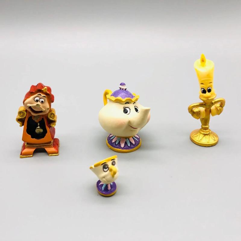 Disney Zestaw 4 żywicznych rękodzieł Ozdoby na biurko Mini modele do wnętrz Akcesoria do dekoracji domu Prezenty