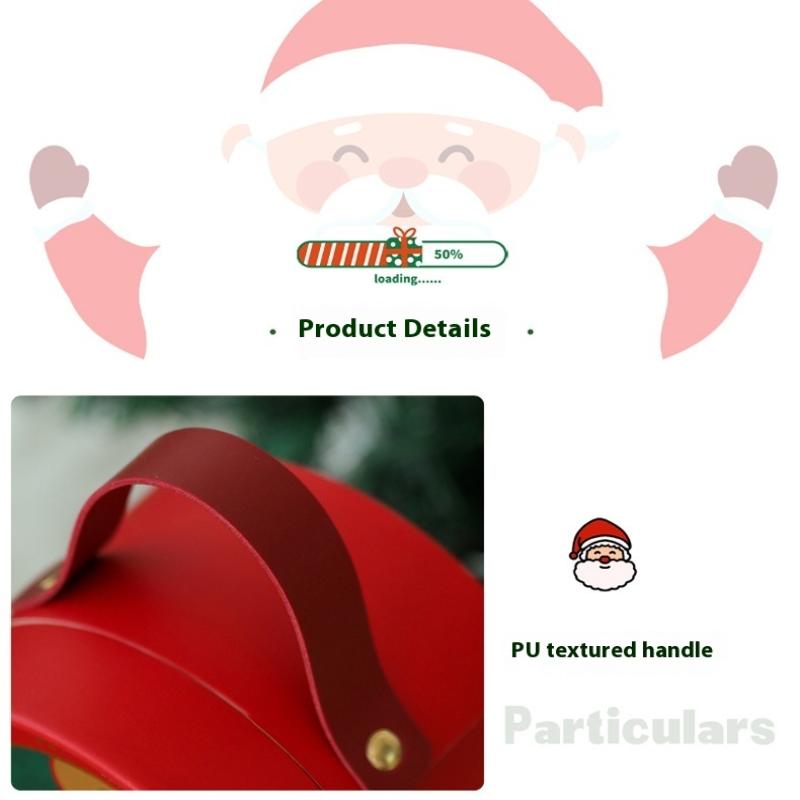 2025 Neue Weihnachts-Apfelbox Geschenkbox Heiligabend Weihnachts-Fruchtverpackungsbox Weihnachtsgeschenkbox (Äpfel ausgenommen)