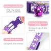 1/5Pcs Adjustable Footprint Pet Collar with Bell, Cute Soft Neck Collar for Puppy Small Dog Kitten Cat Daily Wear