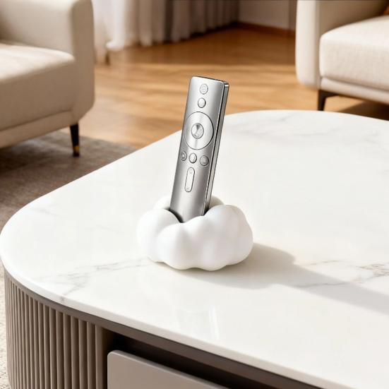 Sağlam Bulut Şekilli Uzaktan Kumanda Tutucu TV ve Cihazlar İçin Ev Ofis Masası Komodin İçin Kolay Monte Edilebilir Saklama Kutusu Evrensel Uzaktan Kumanda Düzenleyici
