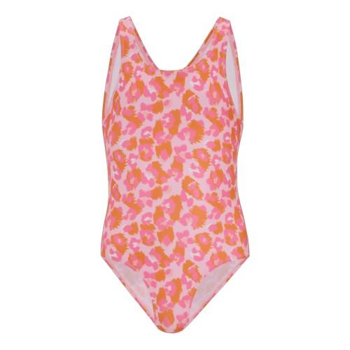 Regatta Girls Katrisse Leopard One Piece Swimsuit