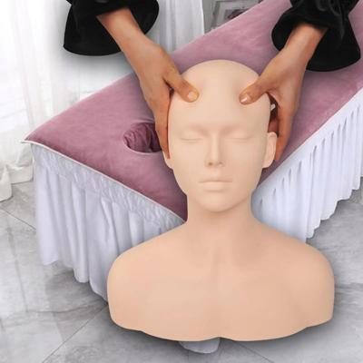 Cap Mannequin Flexibil pentru Antrenament Masaj Silicon Moale Mannequin Masaj Umeri Exercițiu Masaj