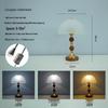 Wabi-Sabi Glass Table Lamp: Retro Solid Wood Bedside Lamp for Bedroom & Study, Light Luxury Night & Ambient Lighting.