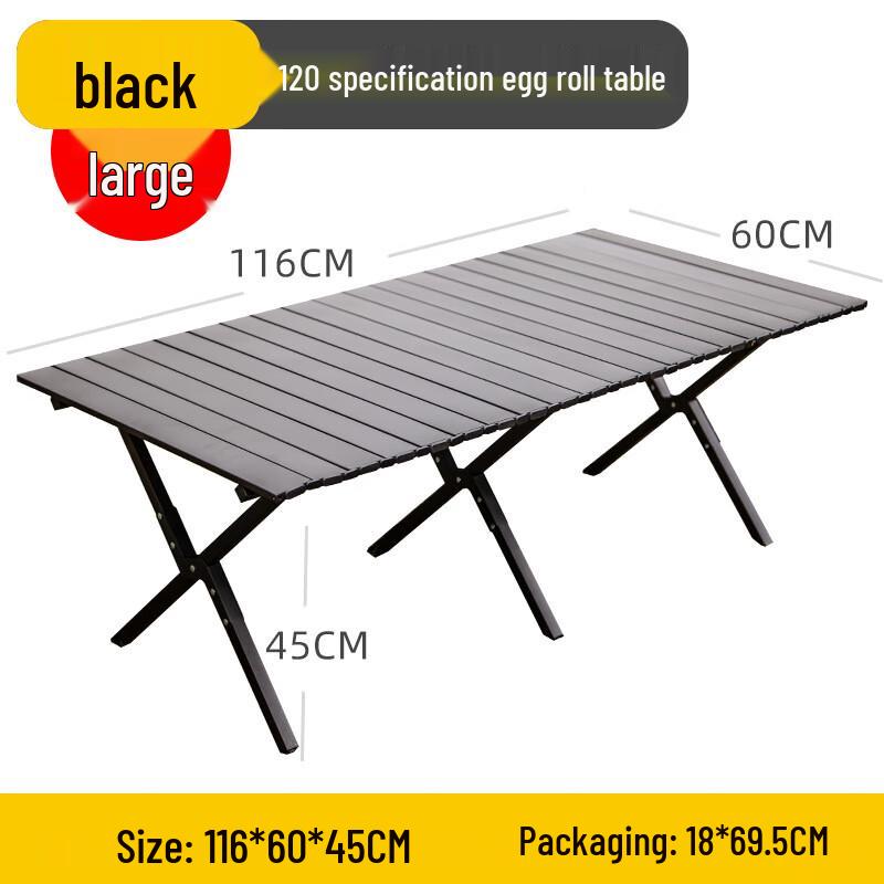Chuanjunxing Portable Egg Roll Camping Table