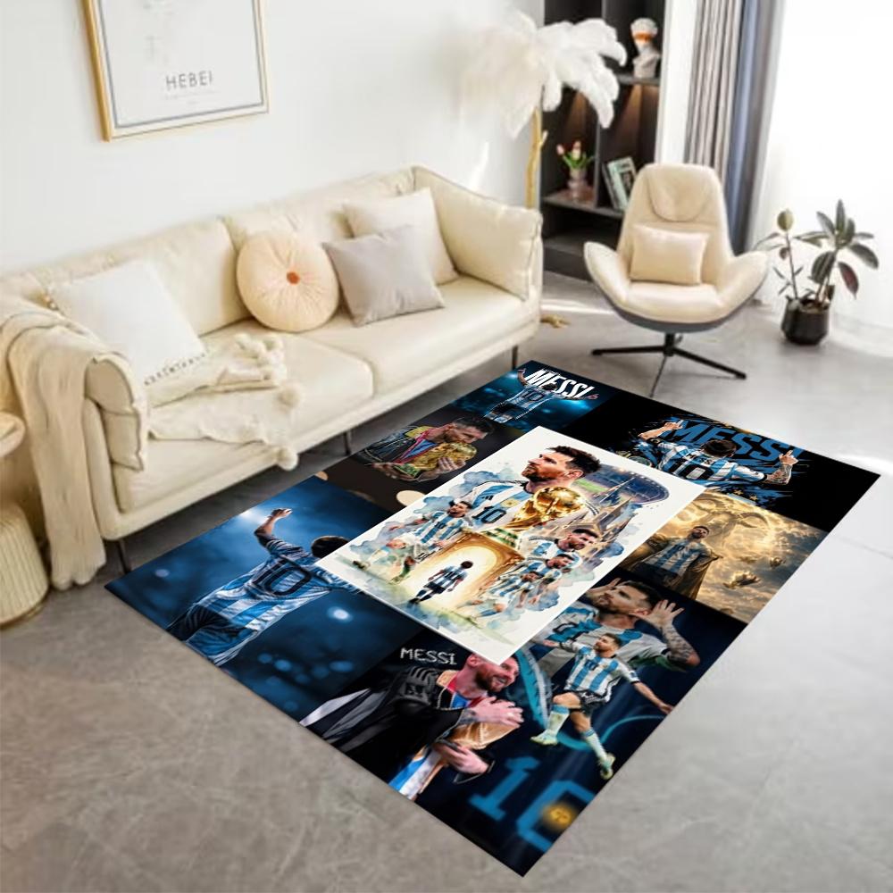 Lionel Messi World Cup Champion Floor Mat Suitable For Living Rooms Foyer Playrooms Dormitory Antislip Rug Decorate Offices