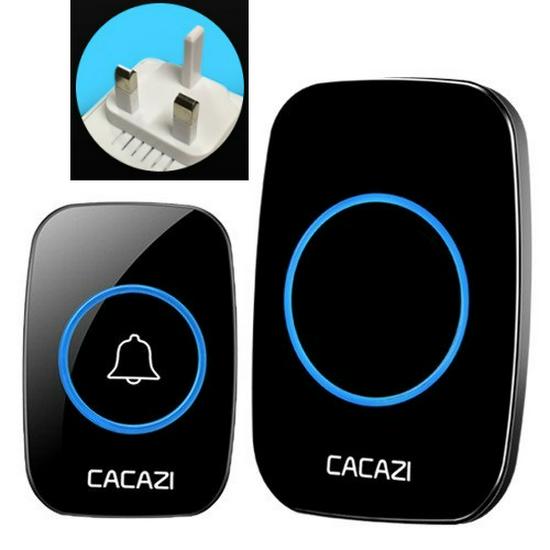 A10 Wireless Long-Range Home Doorbell with Multiple Call Bells and Elderly Pager, Compatible with EU, US, and UK Standards.