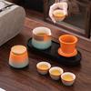 Retro Lotus Hand Grab Teapot Kuaike Cup Portable Travel Camping Tea Set Company Annual Meeting Commemorative Souvenir Gift