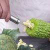 2PCS 304 Stainless Steel Peppers Corer Serrated Slice Non‑slip Handle Fruit Corer 2 in 1 Efficient Seed Remover Slicing