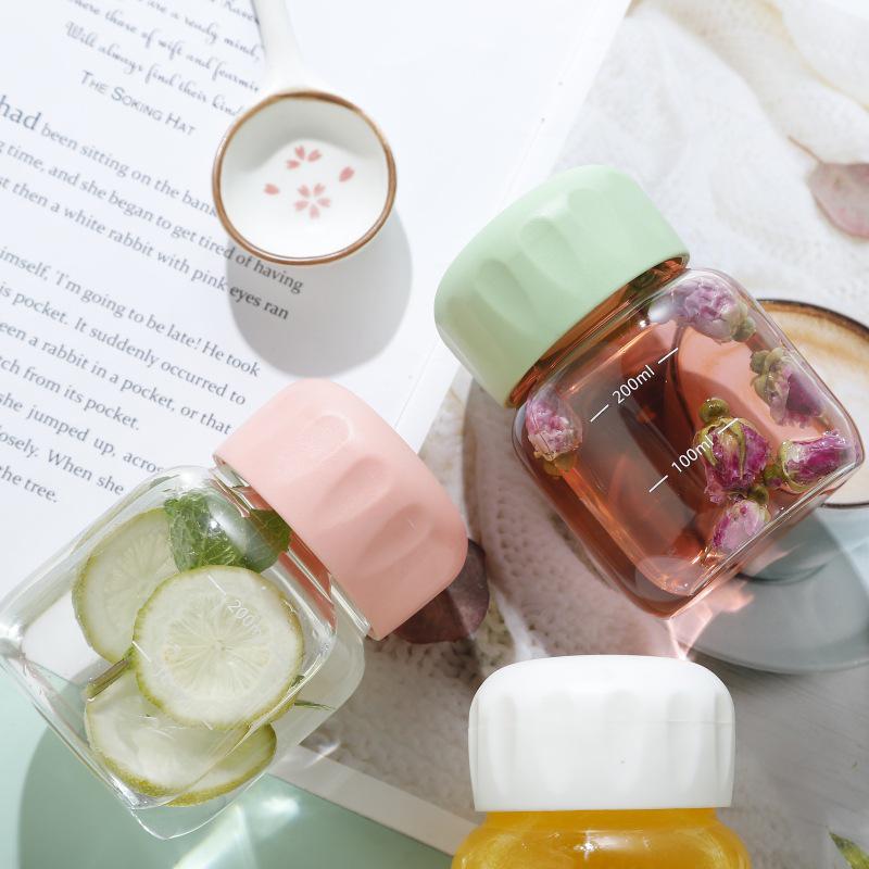 Mini tasse en verre de Noël avec emballage en nid d'oiseau