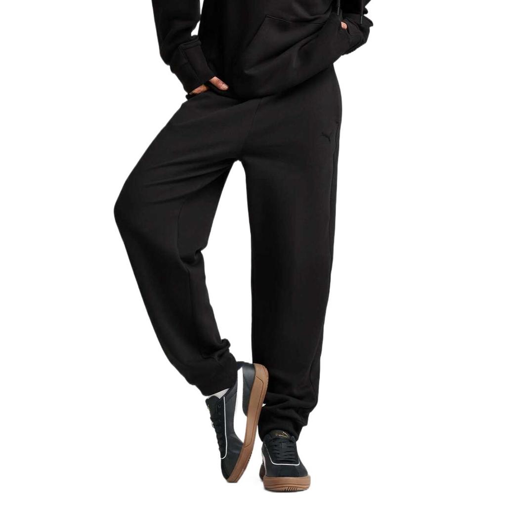 Puma Comfortable Commuting Breathable Lace-Up Knitted Sports Pants Women bottoms Black 688933-01