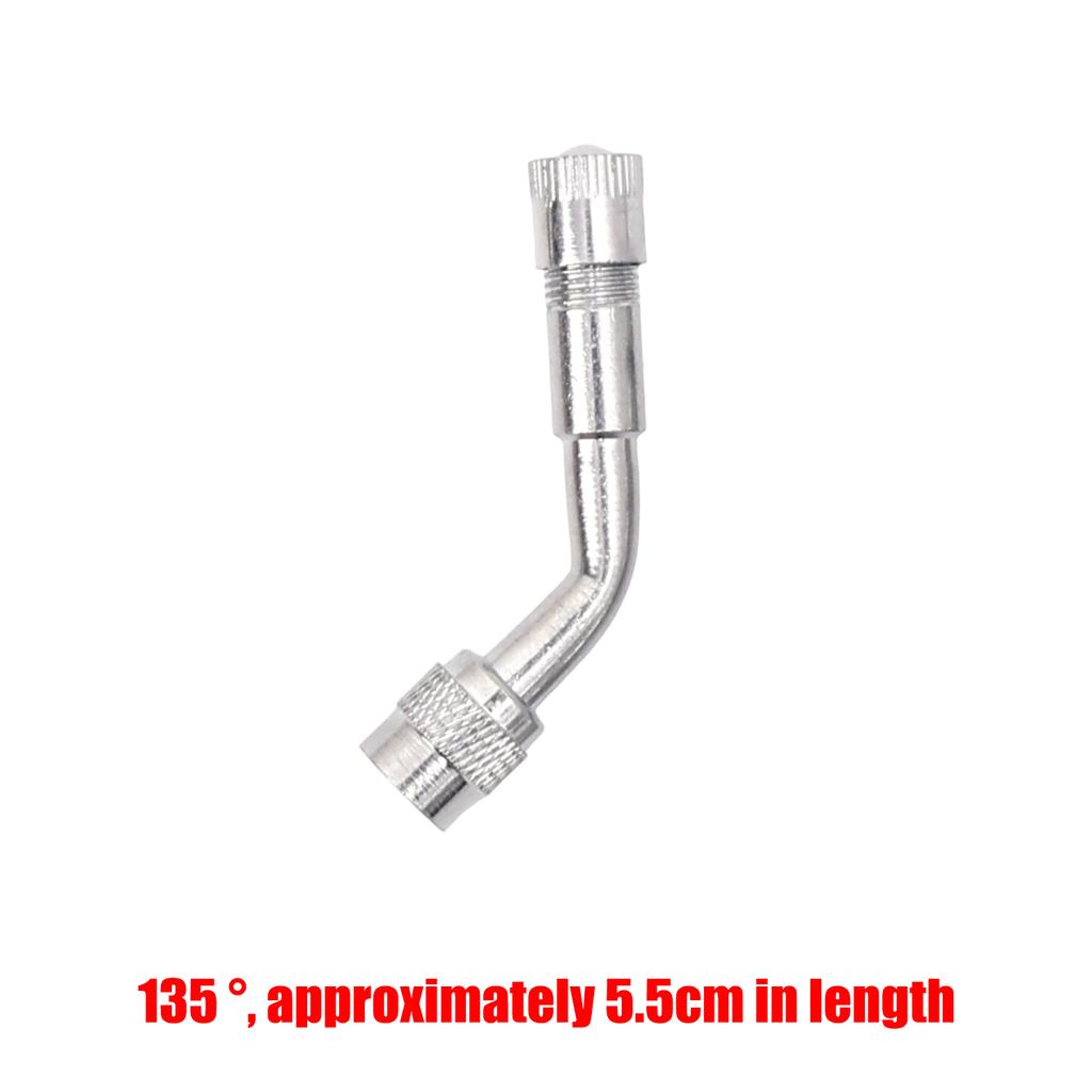 Motorcycle 45 90 135 180 Degree Angle Bent Valve Adaptor Tyre Tube Valve Extension Adapter for Truck Car Motor Bike Auto