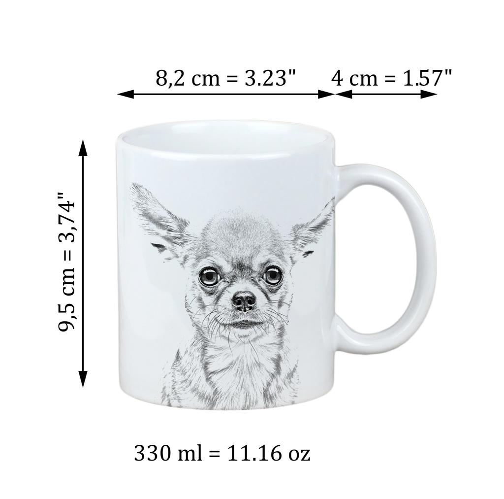 Chihuahua Short-haired, Chihuahua Smooth - Cup with a Dog, Personalized Cup with a Print, a Classic Gift for Everyone from the Art-Dog Brand