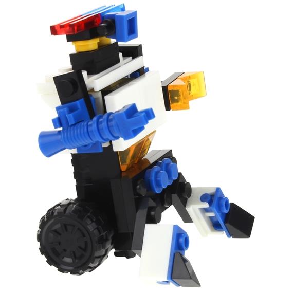 Construction Blocks 2 In 1 Police Car Off-Road