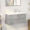 VidaXL 2-piece Bathroom Furniture Set Concrete Grey 3324916