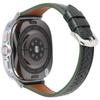 For Samsung Galaxy Watch Ultra 47mm Heart Pattern Embossed Watch Band Cowhide Leather Strap