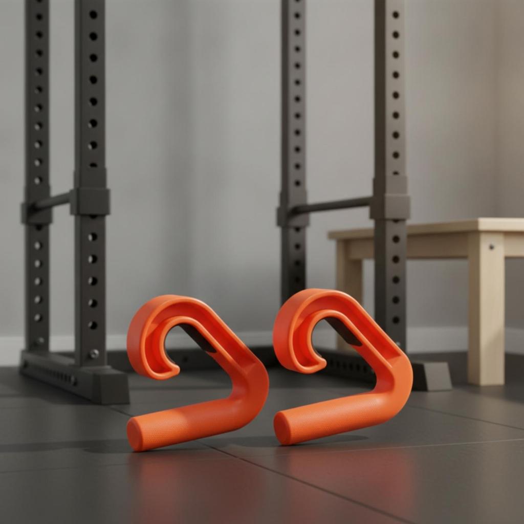 Lifting Grip Handles NonSlip Fitness Textured Weight Hook for Bodybuilders,