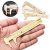 Brass Vernier Caliper Rust Proof Durable Pocket Slide Gauge Metric Imperial Scale for Daily Household Measurement Use